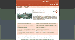 Desktop Screenshot of bikerstravelinsurance.co.uk